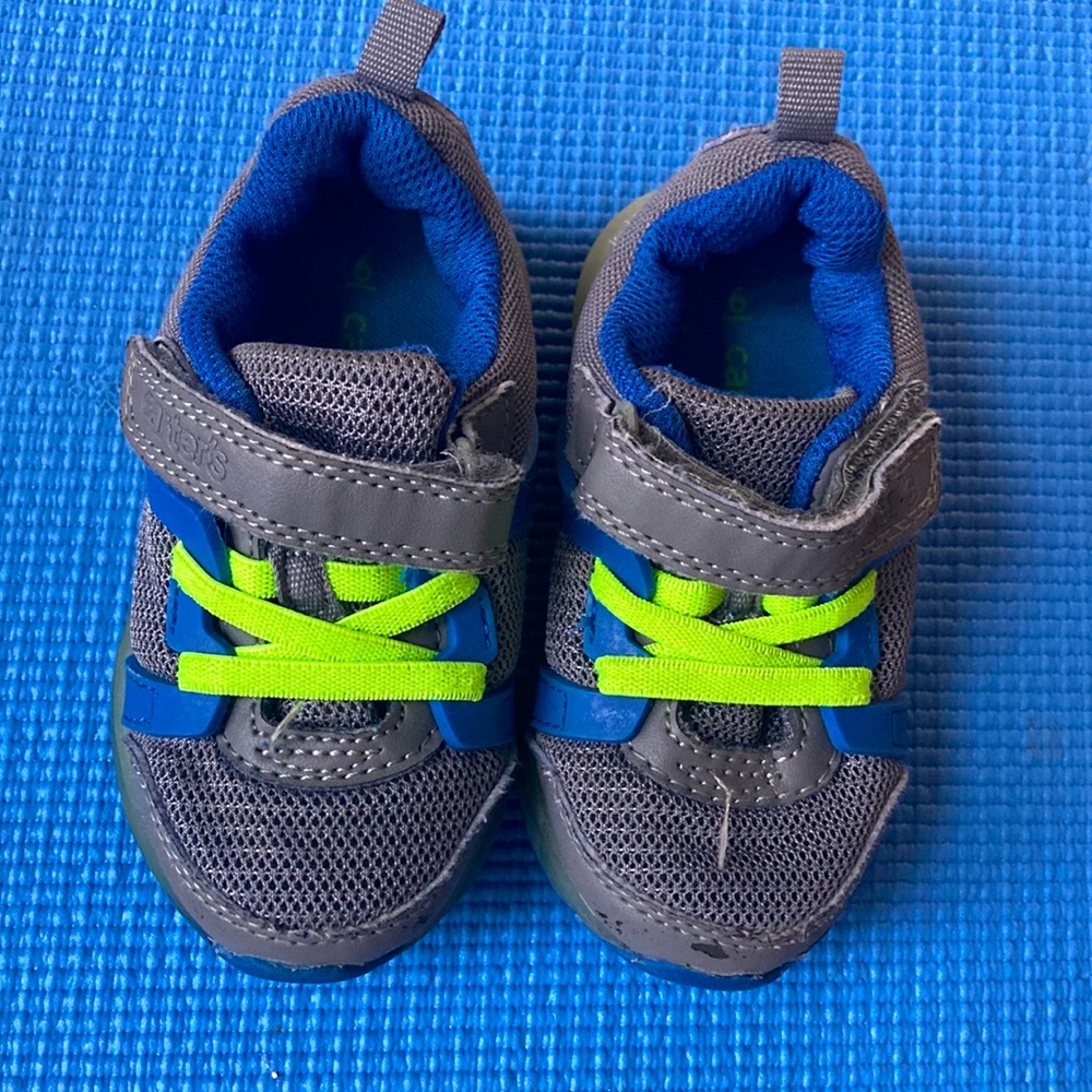 Carters sneakers baby/toddler size 6 gray